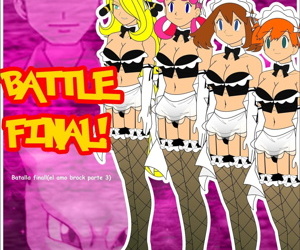  manga batalla final, brock , misty , pokemon  western