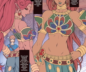  manga Breath of the Wild no Urbosa-sama.., link , urbosa , big breasts , sole female  dark skin