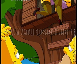  manga The simpsons trenando na casa comic, bart simpson , marge simpson , anal , western  mother